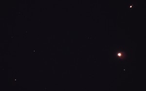 Venus, Jupiter und Mars