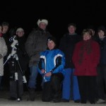 Gruppenfoto beim Außentermin in Kühsen