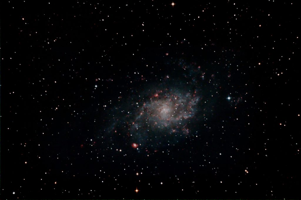 Dreiecksgalaxie M33 im Sternbild Dreieck.