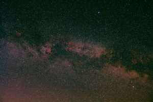 Milchstraße in der Höhe des Sternbilds Schwan