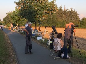 Vorbereitungen zur Mondfinsternis