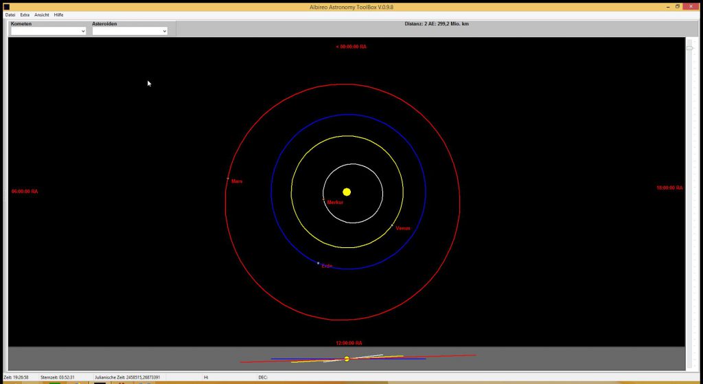 Inneres Sonnensystem 27.02.2019