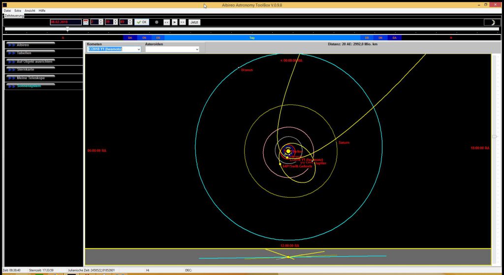 Albireo V.0.9.8: NeueKometen