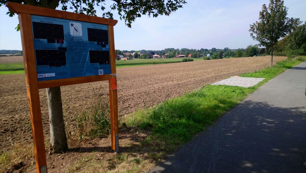 Infotafel am Astrostandort